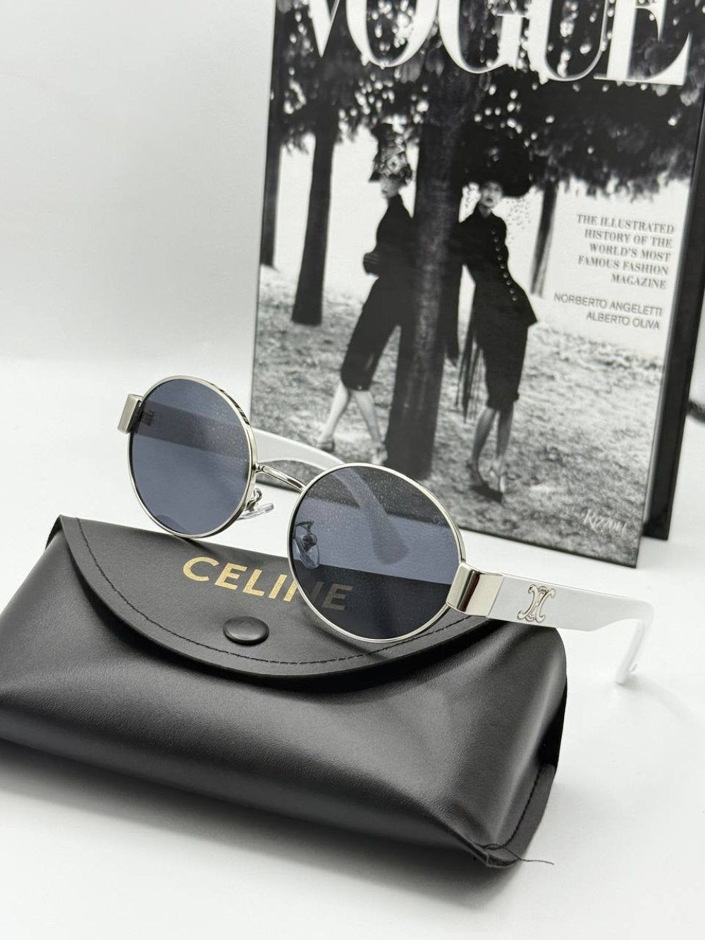 Celine Beyaz Unisex Güneş Gözlüğü G1889-VLL