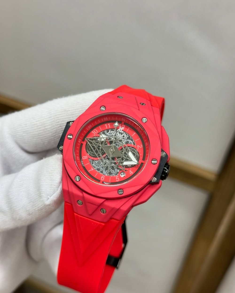 Hublot ChronoGraph Kırmızı Erkek Kol Saati | S742
