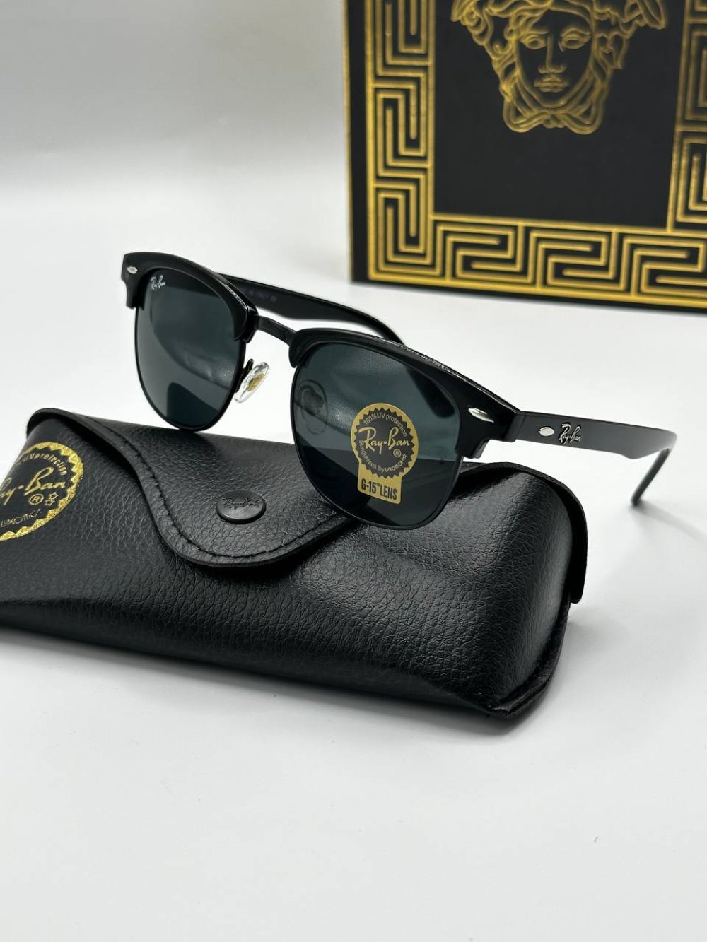 Rayban Clubmaster Siyah İthal Unisex Güneş Gözlüğü G1527-ILY