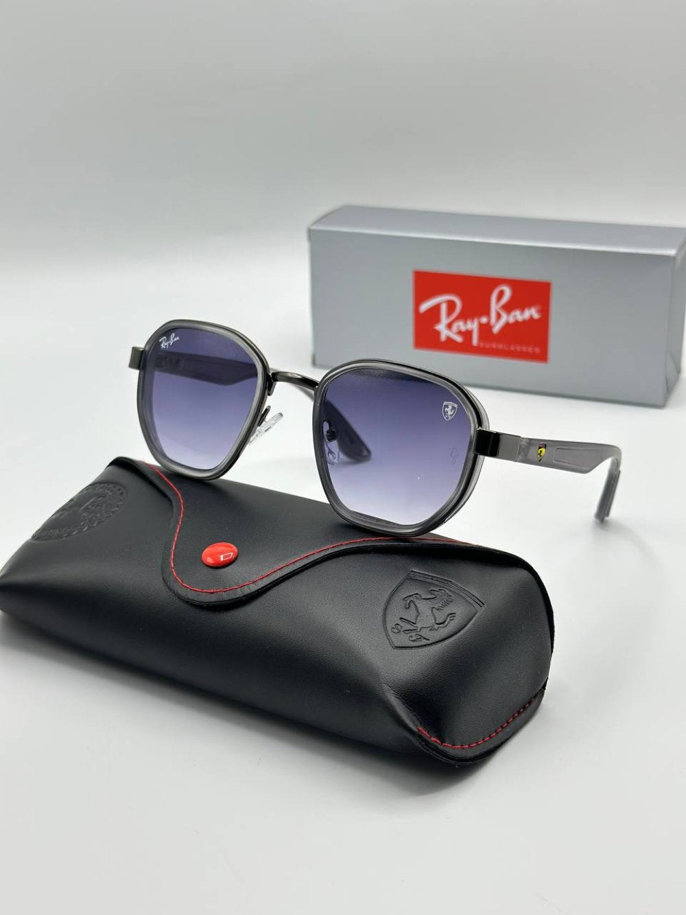 Rayban Ferrari Koyu Gri İthal Unisex Gözlük G3256-VLL