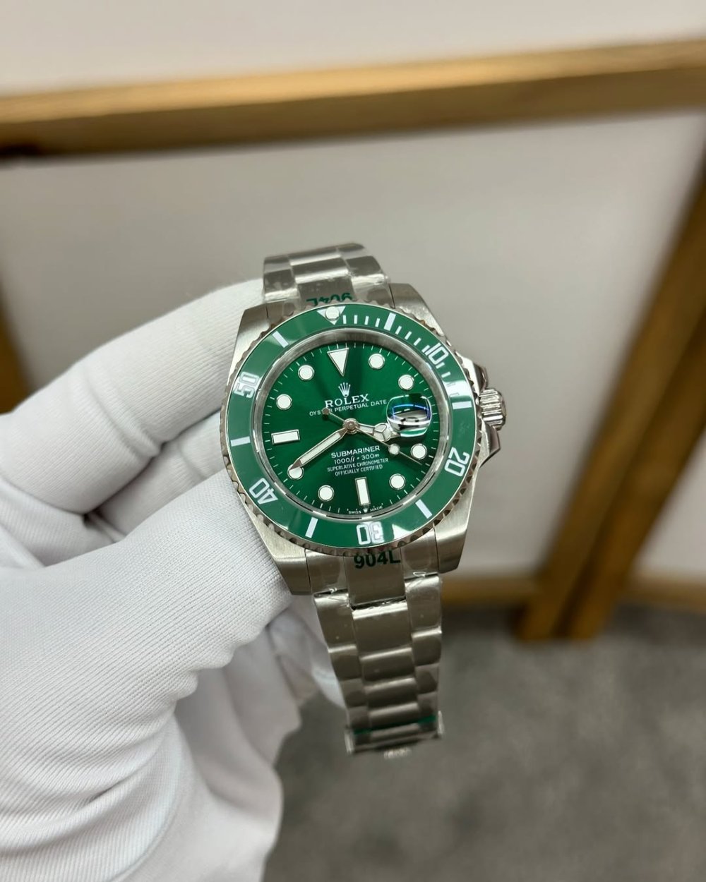 Rolex Çelik Gümüş Yeşil Erkek Kol Saati | S753-VLL