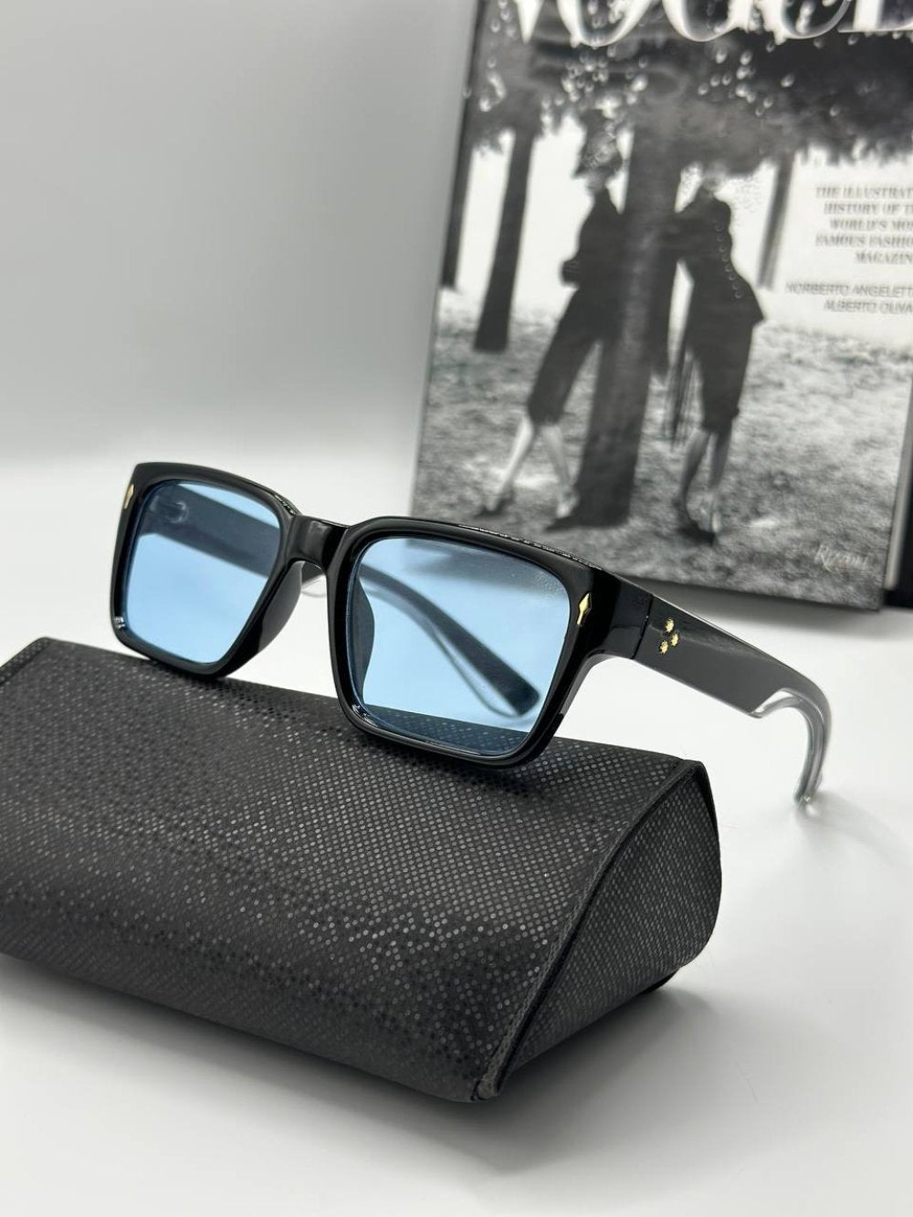 UV-400 Şeffaf Mavi Cam İthal Unisex Güneş Gözlüğü G2084