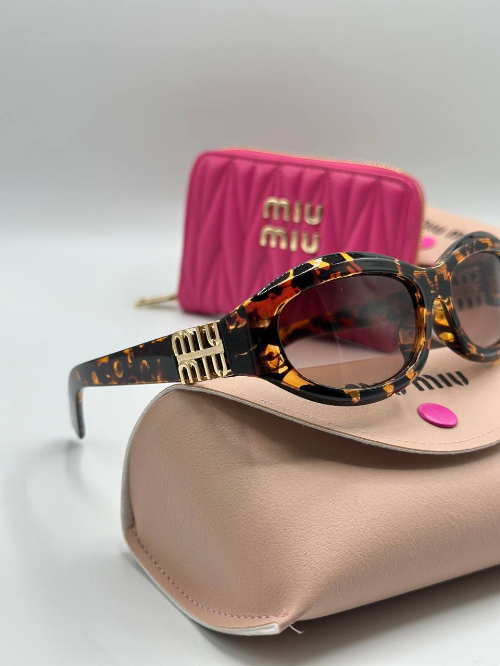 2026 Miu Miu Leopar İthal Kadın Gözlük G3516-ILY