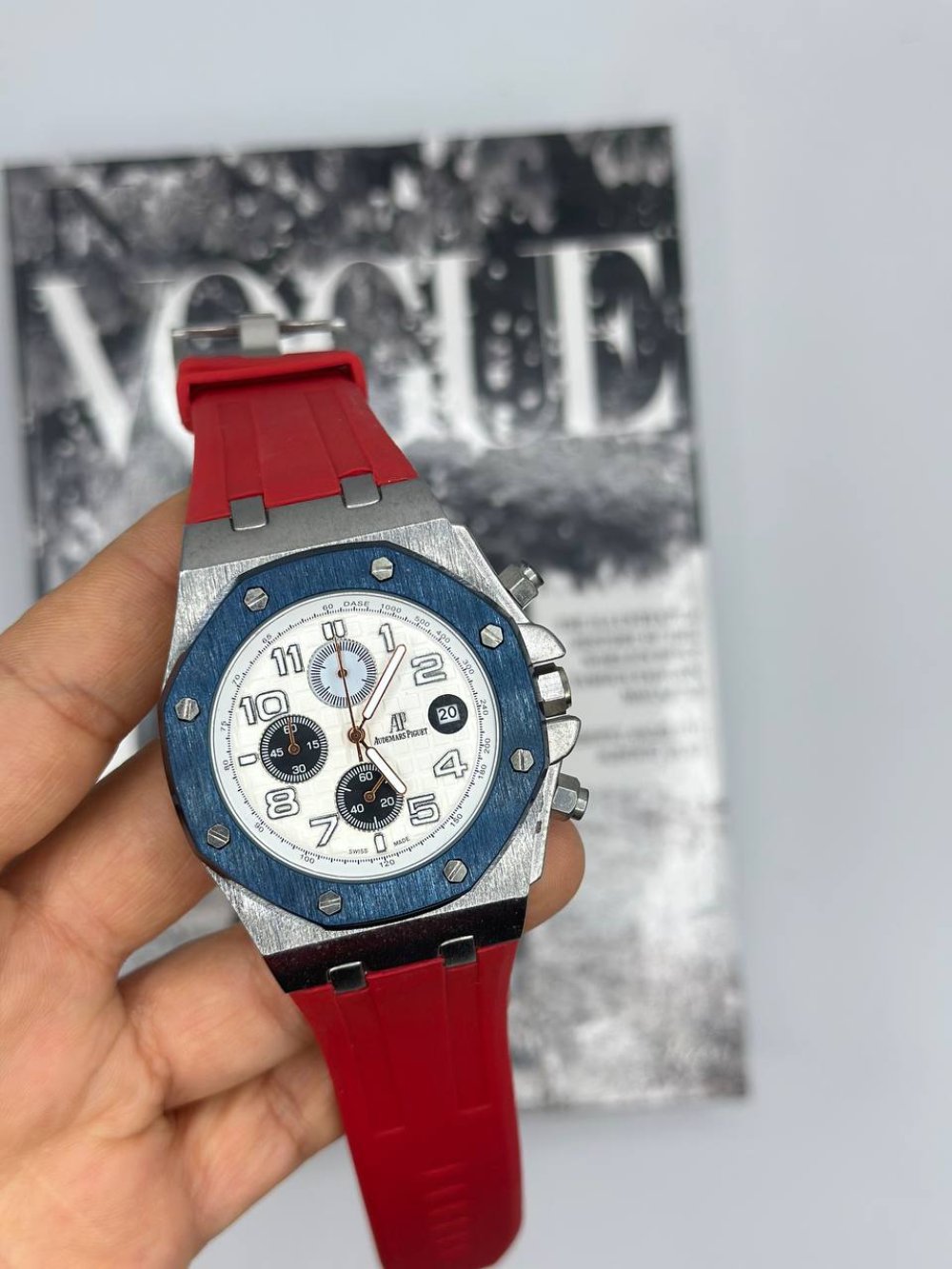 AP ChronoGraph Kırmızı Erkek Kol Saati | S826