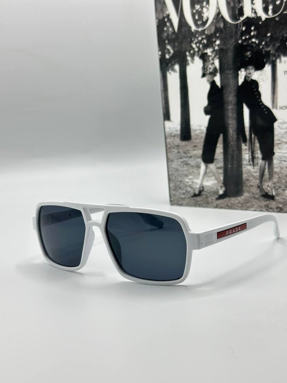 Prada Beyaz Erkek Güneş Gözlüğü  G1671-VLL