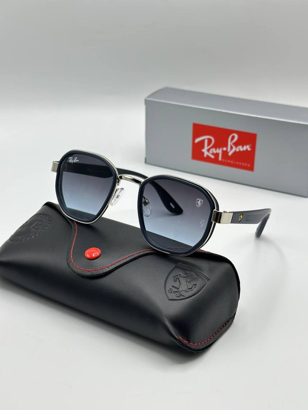 Rayban Ferrari Lacivert İthal Unisex Gözlük G3258-VLL