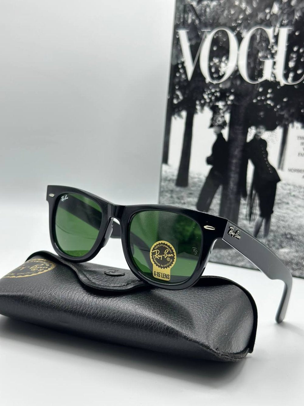 Rayban Wayfarer 2140 Yeşil Cam Unisex Gözlük  G1874-VLL